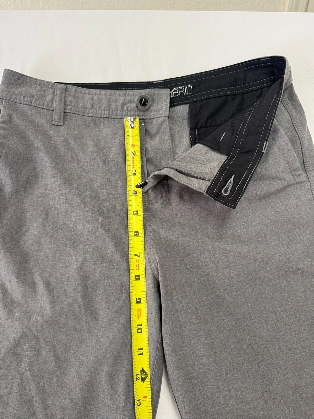 O'Neill Men's Charcoal Gray Flat-Front Shorts